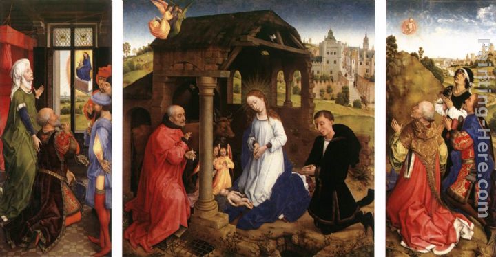 Bladelin Triptych painting - Rogier van der Weyden Bladelin Triptych art painting